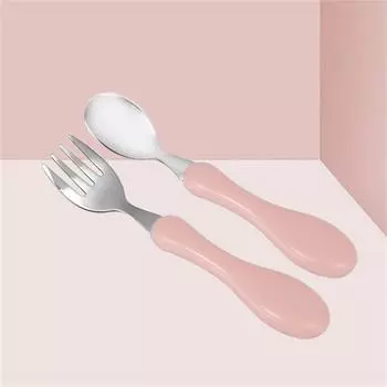 Детская учебная ложка для детей 1-2 лет, набор палочек для еды, набор нескользящих детских столовых приборов для кормления детей, детские аксессуары