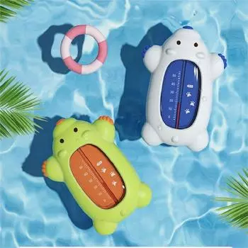 Детская ванна для купания, термометр для воды, термометр для измерения температуры воды, плавающая игрушка для младенцев, ванна для бассейна, медведь, милая форма белый