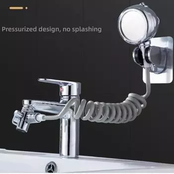 Детская ванна, мультяшная насадка для душа, детский шампунь, ванна, насадка для душа, смеситель для ванны с домашним животным, внешняя распылительная насадка серебряный