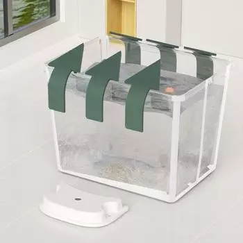 Детская ванна со съемным стульчиком, термометром, складная, портативная, с увеличенной высотой ванны белый