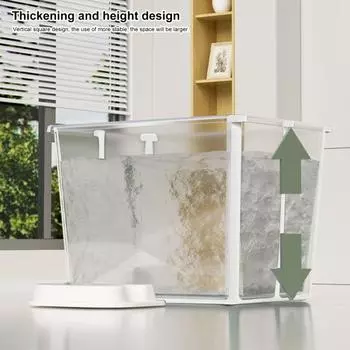 Детская ванна со съемным термометром-табуретом, складная, портативная, с увеличенной высотой, для ухода за домашними животными белый