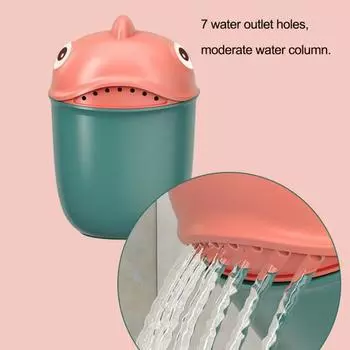 Детская ванночка для ополаскивания волос и тела с удобной ручкой фиолетовый/розовый