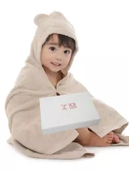 Детская ванночка с капюшоном для купания, бассейн, люксовый бренд, сделанный в ушках для девочек [BE-SAN] [Полотенце Senshu] подарок, халат, полотенце, пончо, пеленка, полотенце, полотенце, Япония,