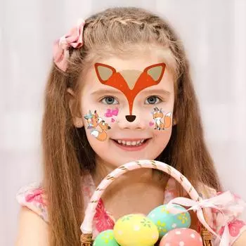 Детская вечеринка, украшение для лица, макияж, татуировка, наклейка с изображением русалки, забавная временная татуировка, наклейка с переносом воды, 1 шт.