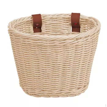 Детская велосипедная корзина, велосипедный руль, велосипедные аксессуары, корзина-органайзер, грузовой коричневый