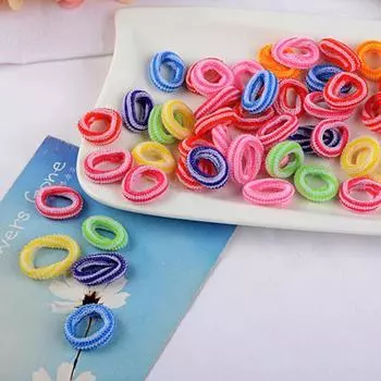 Детская веревка для волос, резинка для волос для девочек, резинка для хвоста, резинка для волос, разноцветная резинка для волос 50pcs