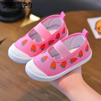 Детская весенне-летняя обувь для девочек и мальчиков, спортивная обувь на мягкой подошве, однотонная нескользящая повседневная обувь на плоской подошве с сеткой 30 розовый