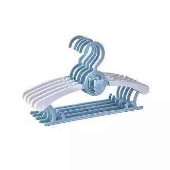 Детская вешалка для одежды с выдвижной конструкцией, Детская вешалка для одежды новорожденных для домашнего использования 15pcs сапфир синий
