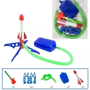 Детская воздушная ракета, ножной насос, пусковая установка, открытый воздушный прессованный топот, парящая ракета, игрушки, детский игровой набор, спортивные игры для прыжков, игрушки для детей