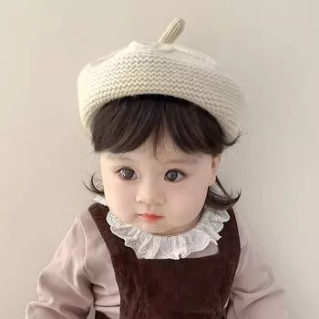 Детская вязаная шапка Мягкие теплые и удобные береты