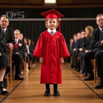 Детская выпускная форма для детского сада с шапочкой и кисточкой, V-образный вырез, длина до колена, длинный рукав, застежка-молния, начальный выпускной халат для детей, выпускной S чёрный