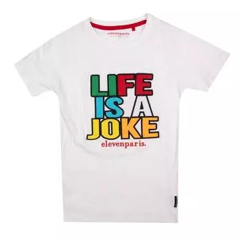 Детская вышитая футболка ELEVEN PARIS 8 ans серый