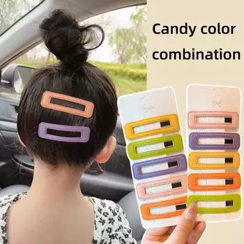 Детская заколка для волос, детская заколка для девочек, летняя боковая челка, зажим BB, без вреда для волос