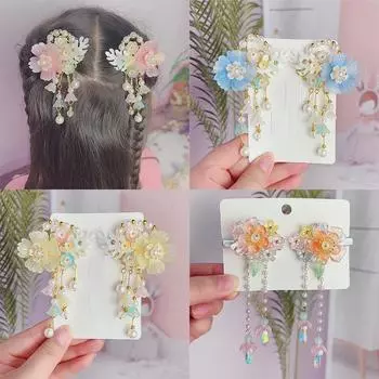 Детская заколка-кисточка Ханьфу - аксессуары для волос в старинном стиле для девочек Ancient Style Clip