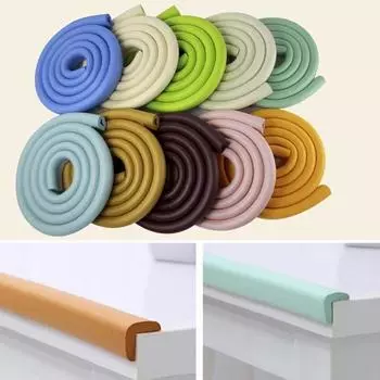 Детская защита для детей, 2 м, угловая защита, U-образная крышка, полоса бампера цвет старого дерева