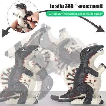Детская заводная игрушка динозавр, батарейки не требуются, заводная пружина, прыгающая, ходячая игрушка динозавр, реалистичная модель животного, подарочные пакеты, наполнители для вечеринок A