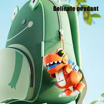 Детская заводная игрушка в виде динозавра из мультфильма с подвижным ртом, батарейки не требуются, заводная пружина, ходячая игрушка-динозавр, сумка для подарков, наполнители для вечеринок красный