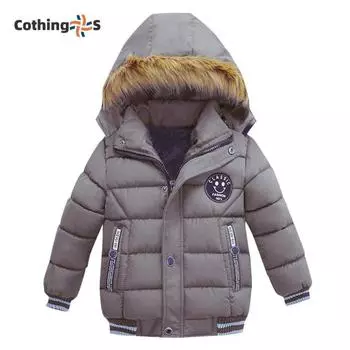 Детская зимняя куртка теплая с капюшоном Детская одежда 90 камуфляжный