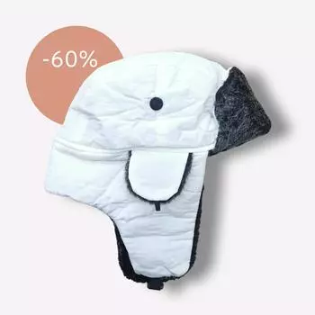 Детская зимняя унисекс-траппер-авиатор с ушками, теплая русская лыжная шапка, шапка-ушанка 44-48cm