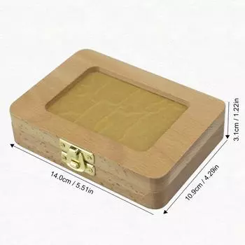 Детская зубная коробка, деревянный стоматологический домик, детская коробка для детских зубов, хото-рамка для хранения зубов, волос with English Stickers цвет старого дерева