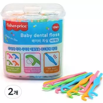 Детская зубная нить Fisher Price, 2 шт., 140 шт.