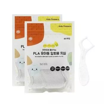 Детская зубная нить MS PLA 1,3см, 80 шт., 2 шт.