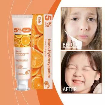 Детская зубная паста для ухода за полостью рта Длительная защита Здоровье полости рта Зубная паста для свежего дыхания Укрепляет зубы Улучшает состояние десен и предотвращает кариес One Size