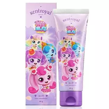 Детская зубная паста Kent Royal Catchtinipping Kids на растительной основе со вкусом винограда, 80 г, 1 шт., популярный персонаж в Корее