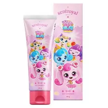 Детская зубная паста Kent Royal Catchtinipping Kids на растительной основе со вкусом клубники, популярный персонаж в Корее