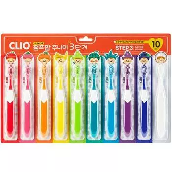 Детская зубная щетка Crio Pump Pop для начальной школы, 3 ступени, 3 ступени, разные цвета, 1 набор