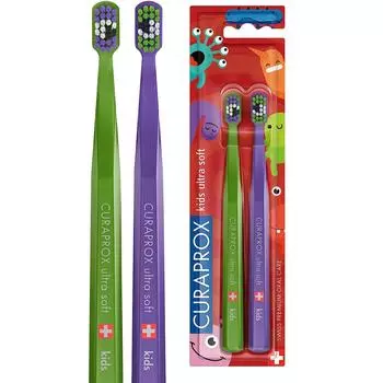 Детская зубная щетка Curaprox Bacteria Limited Edition Ultra Soft