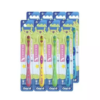 Детская зубная щетка Oralbi Beaver 8, случайная доставка, 5 лет, 1, 8