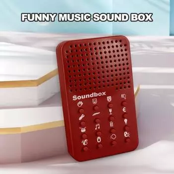 Детская звуковая машина с 16 забавными звуковыми эффектами, электронный пердящий шум, звуковой ящик, игрушка-шутка, реквизит для детей и взрослых, подарок красный