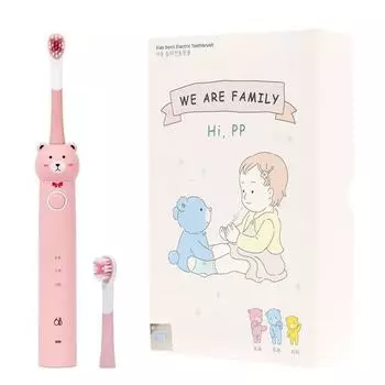 Детская звуковая зубная щетка Sixbi 3-ступенчатая baby baby, SB-KIDS100 (Инди-розовый)