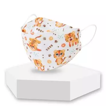 Детские 10 шт. симпатичные печатные маски, наружная защитная маска 3D трехмерная защита, дышащая и пыленепроницаемая