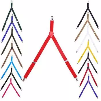 Детские эластичные регулируемые подтяжки для мальчиков и девочек для малышей чёрный