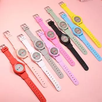 Детские электронные часы, регулируемый экран с большим шрифтом, точный хронометраж, умные наручные часы для студентов