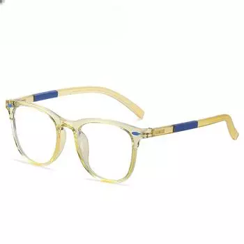Детские антисиние очки, мужские и женские плоские зеркальные очки TR, цветная мягкая оправа
