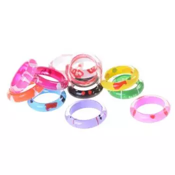 Детские аксессуары, 20 шт., детские разноцветные детские костюмы из смолы, акриловый подарок, необычные