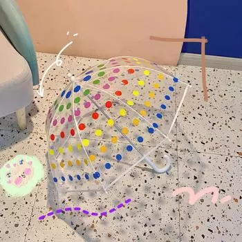 Детские аксессуары, детский зонтик, арочный легкий прозрачный уличный детский зонтик, непромокаемый инструмент, детский дождевик