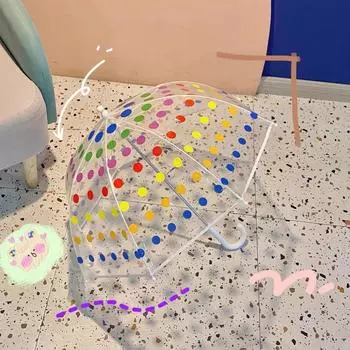 Детские аксессуары, детский зонтик, арочный легкий прозрачный уличный детский зонтик, непромокаемый инструмент, детский дождевик