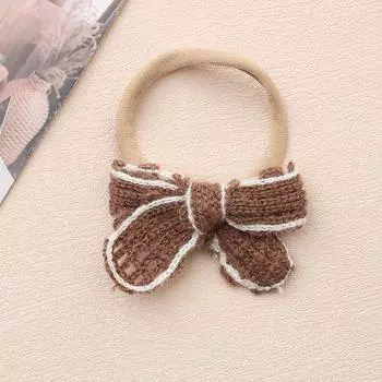 Детские аксессуары для волос Детская хлопковая повязка на голову с бантом Эластичная нейлоновая детская повязка на голову