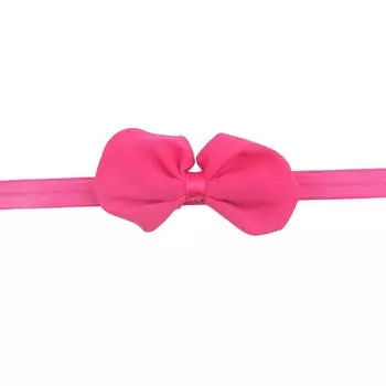 Детские аксессуары для волос, головной убор, шифоновый ободок с бантом, детская эластичная повязка на голову, резинка для волос. розы красного