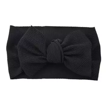 Детские аксессуары для волос, повязка на голову из ткани своими руками, детский головной убор, повязка на голову из нейлона с большим бантом и цветком