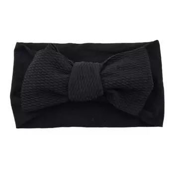 Детские аксессуары для волос, повязка на голову из завязанной ткани, детский головной убор, детский нейлоновый головной убор, чулки с большим бантом, повязка на голову