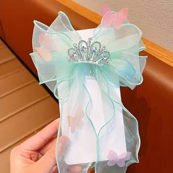 Детские аксессуары для волос Заколки-бабочки Заколка-бант Ленты Плетеные Девочки Принцесса Милый Головной убор