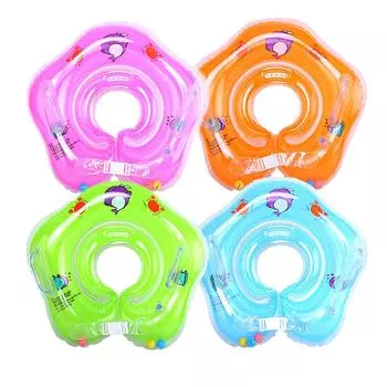 Детские аксессуары, кольцо на шею, надувное кольцо для плавания, детский поплавок, безопасный поплавок для купания младенцев, круг для бассейна, надувной буй