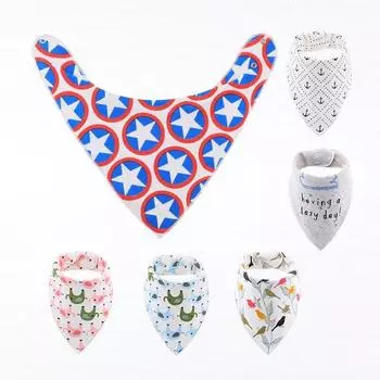 Детские банданы нагрудники, хлопковые детские нагрудники для кормления от отрыжки, детский нагрудник для маленьких мальчиков и девочек, нагрудник для младенцев, халат со слюной, детские вещи