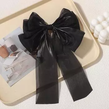 ДЕТСКИЕ БАНТЫ 1 ШТ. Заколка для волос с большим бантом из ленты для девочек. Элегантные заколки для волос из пряжи. Бант-узел 7 дюймов. Заколки для волос для хвостика. Женские аксессуары для волос.