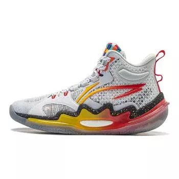 Детские баскетбольные кроссовки Li Ning Pioneer Premium 3 V3, удобные спортивные, дышащие, низкие, детские, белые, красные, YKBU036-1 41